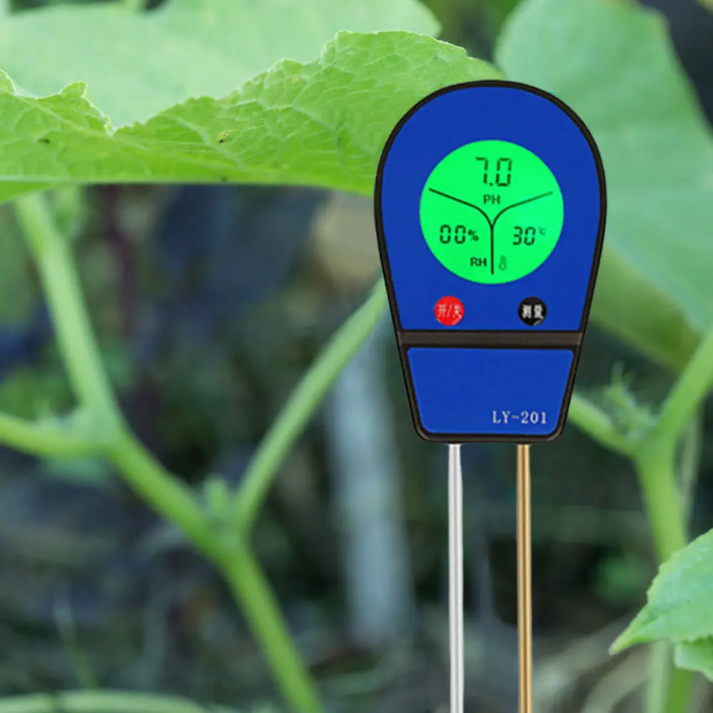 3 in 1 Digital Soil Test Meter Soil Moisture Meter/Soil PH Meter Backlight LCD Display for Gardening Farming and Outdoor Plants