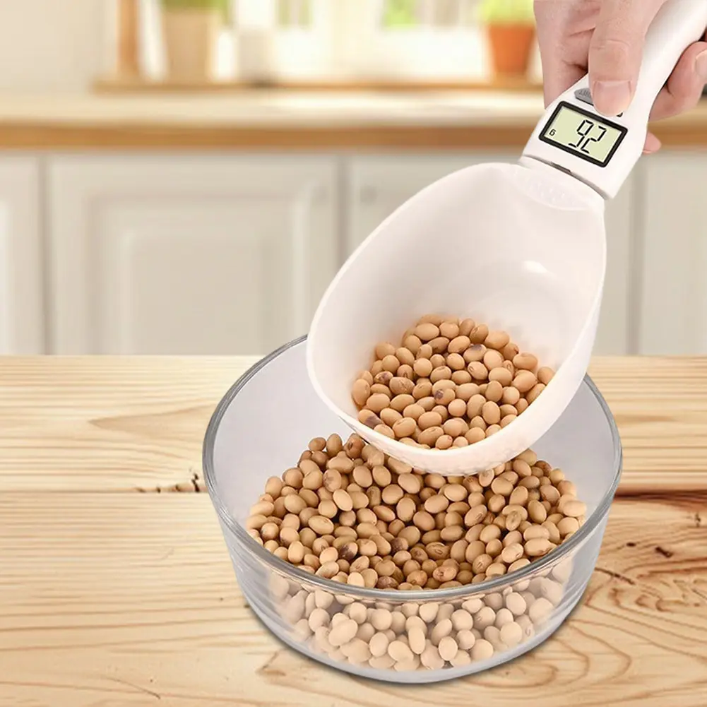 Digital Measuring Spoon 800g/1g Measuring Weighing Electronic Spoon Scale Weighing Spoon Scale for Kitchen and Dog Cat Food
