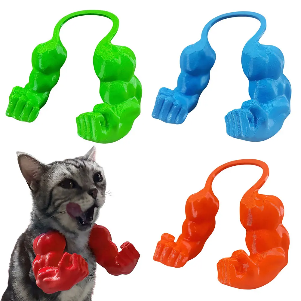 Cat Muscle Arm 3D Printing Neck Arm with Muscle Pet Cosplay Costume Accessories for Halloween Birthday Party Supplies