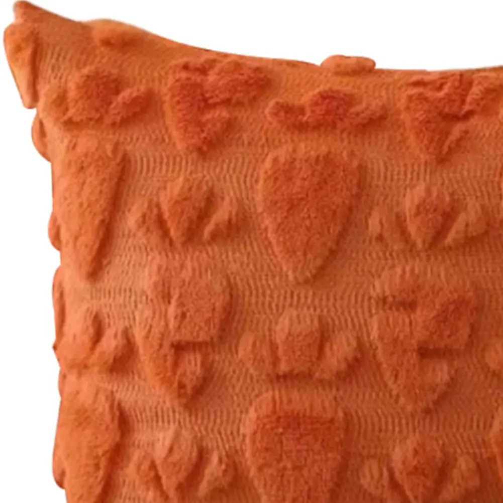 Easter Soft Cushion Case Faux Fur Pillow Case Decorative Throw Pillowcase for Easter Festivals Home Decor