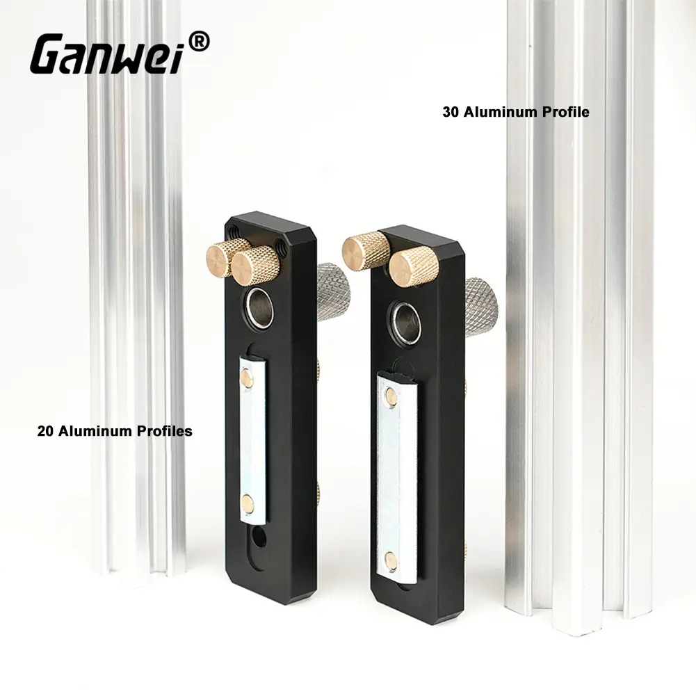 Aluminum Profile Punching Auxiliary DIY Tool Accurate Drilling Positioning for 2020 2040 3030 3060 Profiles Generic Jig Guide