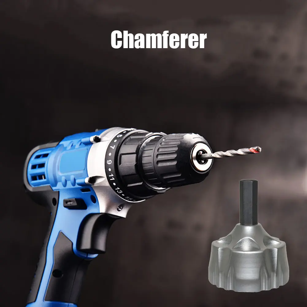 Deburr Drills Bit Hex Handle Alloy Steel Remove Burr Drill Bits 13-36mm Deburring Chamfer Tool for Brass Aluminum Glass Fibre