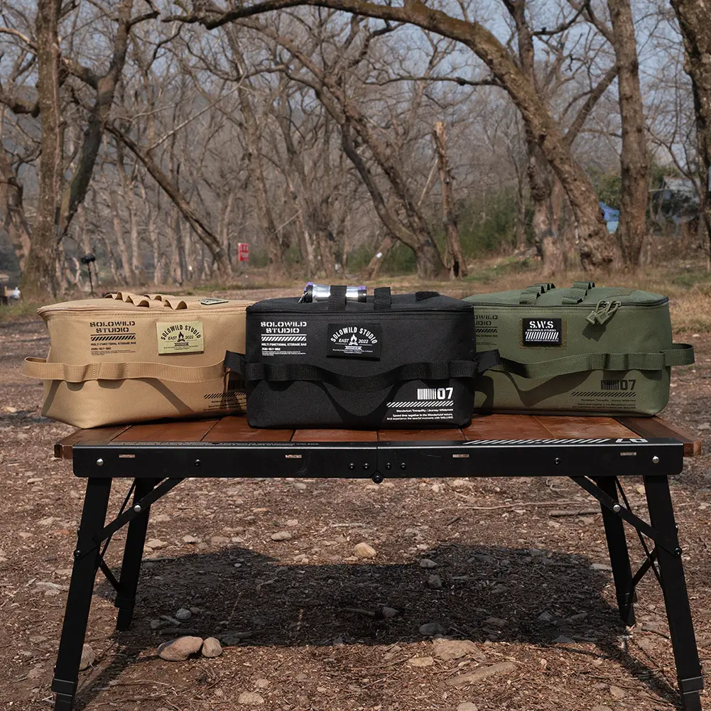 Tank Stove Canister Pot Carry Bag Large Capacity Gas Tank Storage Bag Outdoor Cookware Organizer for Outdoor Hiking Picnic
