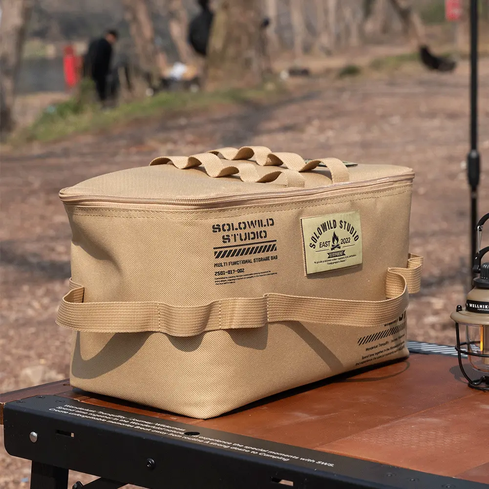 Tank Stove Canister Pot Carry Bag Large Capacity Gas Tank Storage Bag Outdoor Cookware Organizer for Outdoor Hiking Picnic