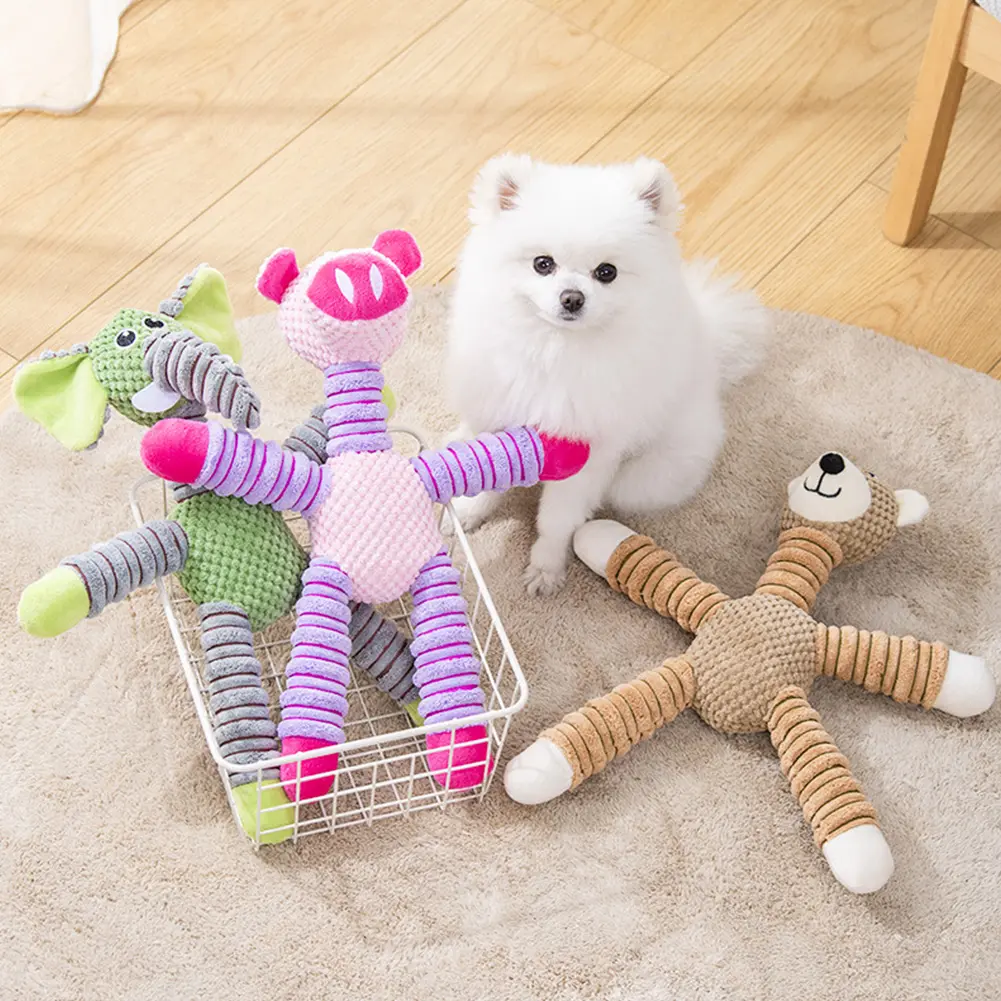 Large Dog Sound Squeaky Toys Pet Soft Chew Molar Training Toy Squeaky Dog Toys Dog Chew Toy Puppy Chew Toys for Teething