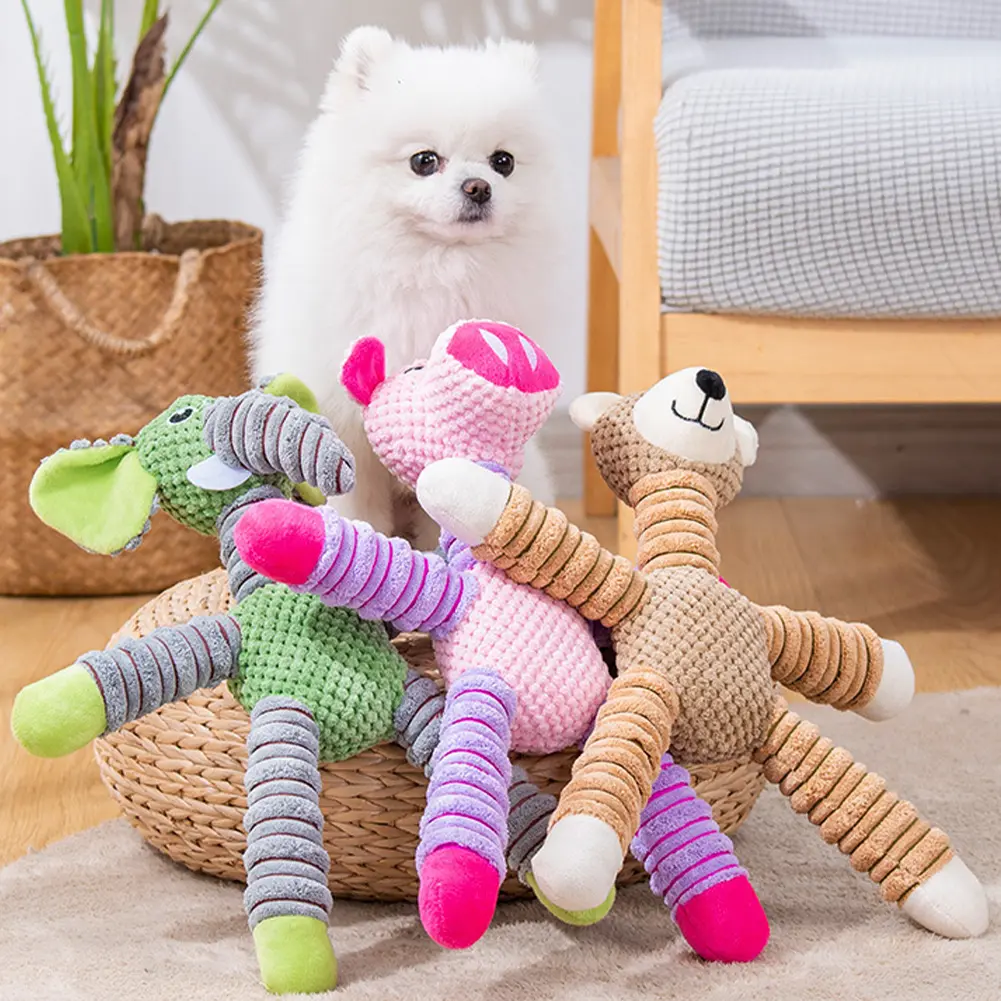 Large Dog Sound Squeaky Toys Pet Soft Chew Molar Training Toy Squeaky Dog Toys Dog Chew Toy Puppy Chew Toys for Teething
