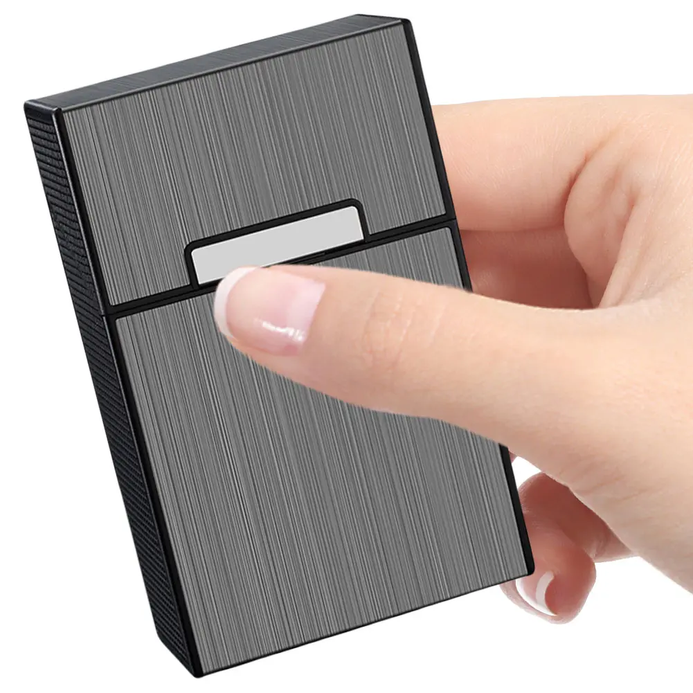 Cigarette Case Flip-Top Cigarette Box Moisture-proof Magnetic Switch Cigarette Case Holds Up To 20 Cigarettes for Outdoor Travel