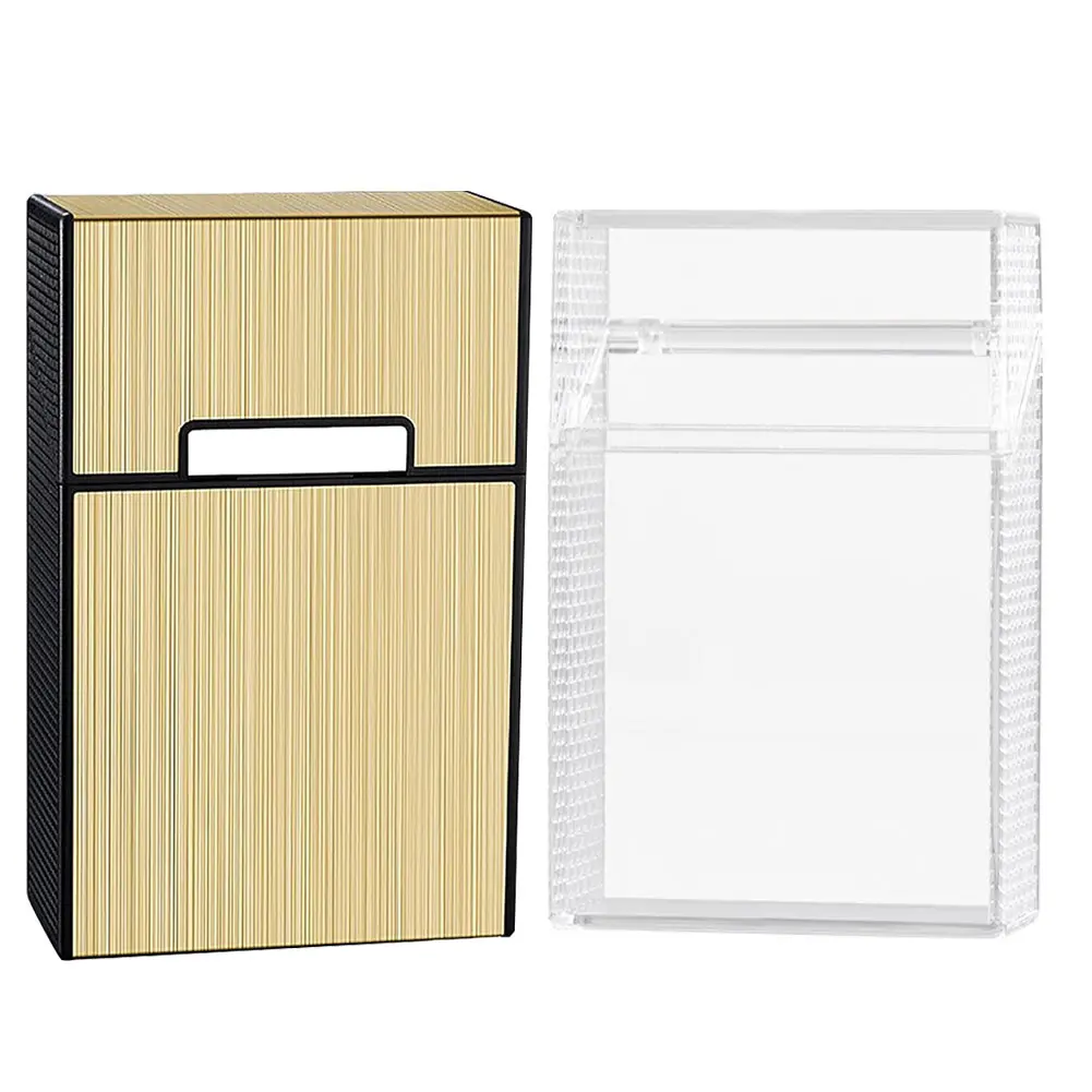 Cigarette Case Flip-Top Cigarette Box Moisture-proof Magnetic Switch Cigarette Case Holds Up To 20 Cigarettes for Outdoor Travel