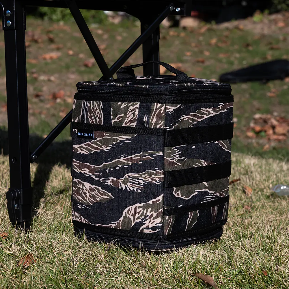 9.8L Camping Storage Bag Large Capacity Gas Tank Storage Bag Multifunctional Outdoor Cookware Organizer for Family Activities