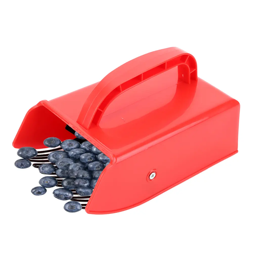 Berry Picker Huckleberry Picking Rakes with Metal Comb Blueberry Rake Scoop with Ergonomic Handle Labor Saving for Blueberries