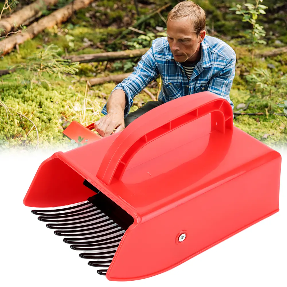 Berry Picker Huckleberry Picking Rakes with Metal Comb Blueberry Rake Scoop with Ergonomic Handle Labor Saving for Blueberries
