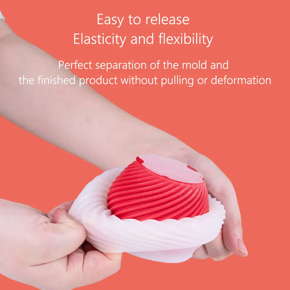 3D Spiral Apple Shape Mousse Cake Silicone Mold Dessert Making Mould Baking Cooking Tools for Christmas Valentines Day Holiday