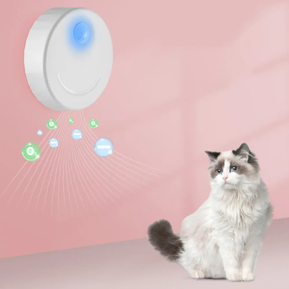 2600mAh Pet Odor Purifier Rechargeable Dust-Free Automatic Pet Toilet Air Purifier Universal for All Kinds of Cat Litter Box