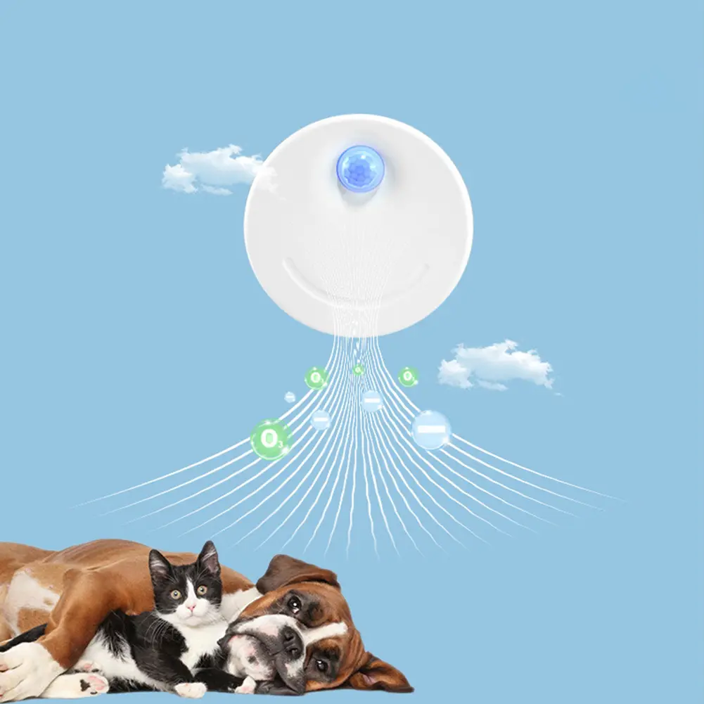 2600mAh Pet Odor Purifier Rechargeable Dust-Free Automatic Pet Toilet Air Purifier Universal for All Kinds of Cat Litter Box