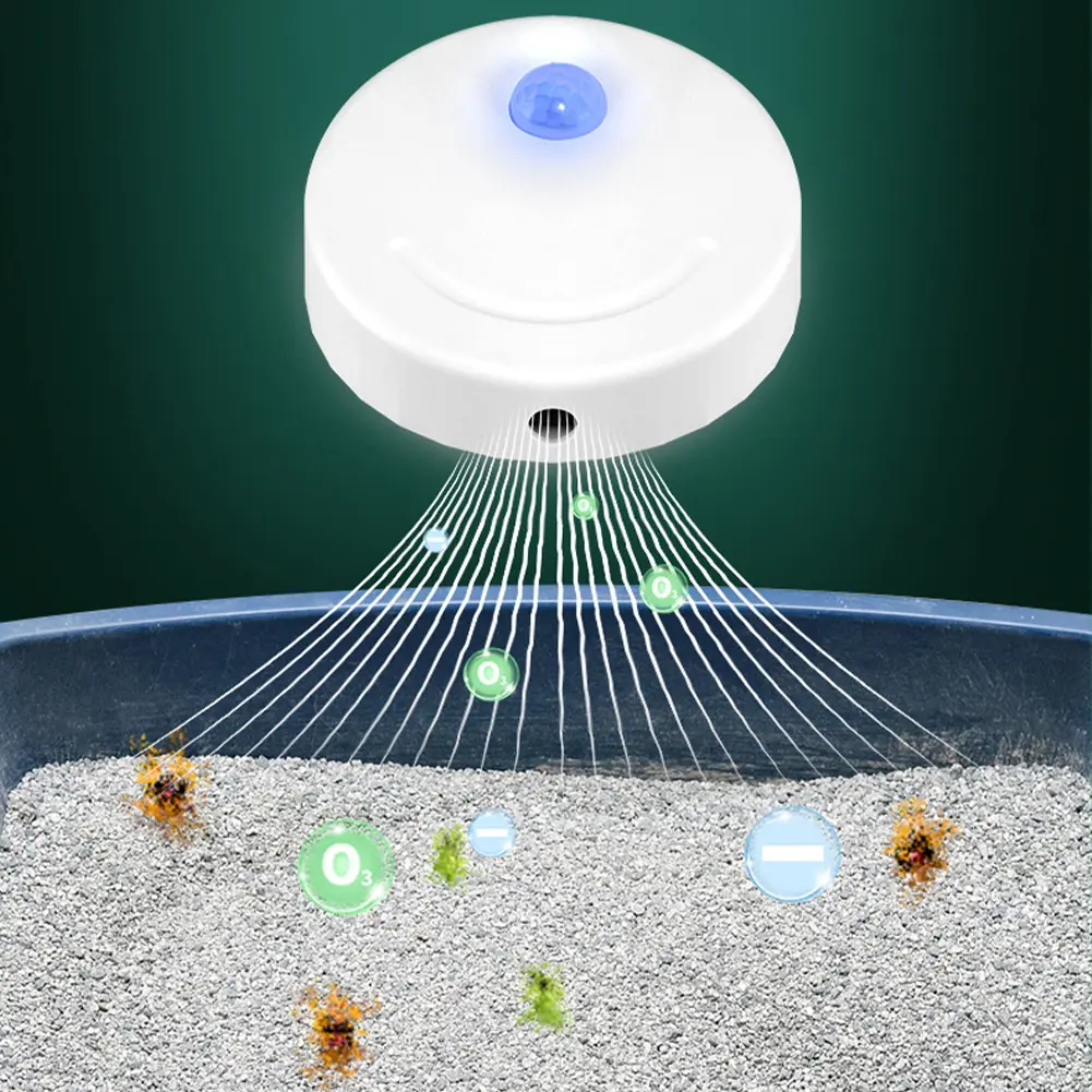 2600mAh Pet Odor Purifier Rechargeable Dust-Free Automatic Pet Toilet Air Purifier Universal for All Kinds of Cat Litter Box