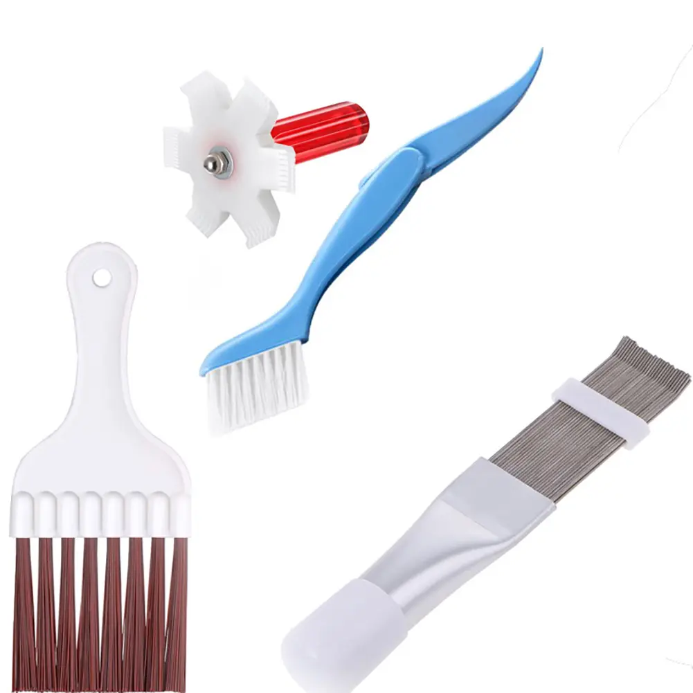 5pcs Air Conditioner Condenser Comb Stainless Steel Air Refrigerator Fin Cleaner Portable Straightening Cleaning Tool Universal