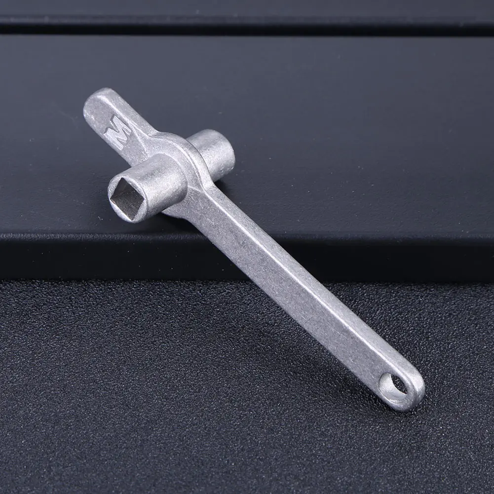 Radiator Vent Key 304 Stainless Steel 5mm Hole Core Metal Plumbing Bleed Wrench Portable Heating Cross Keys Wrench Repair Tools