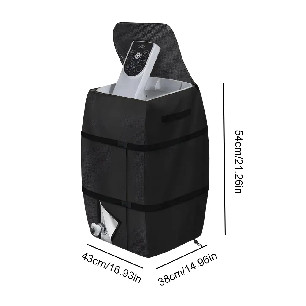 Inflatable Hot Tub Spa Oxford Protection Pump Cover & Zipper Heater Pump Winter Cover for Most Hot Tub Spa Heater Pump on Market