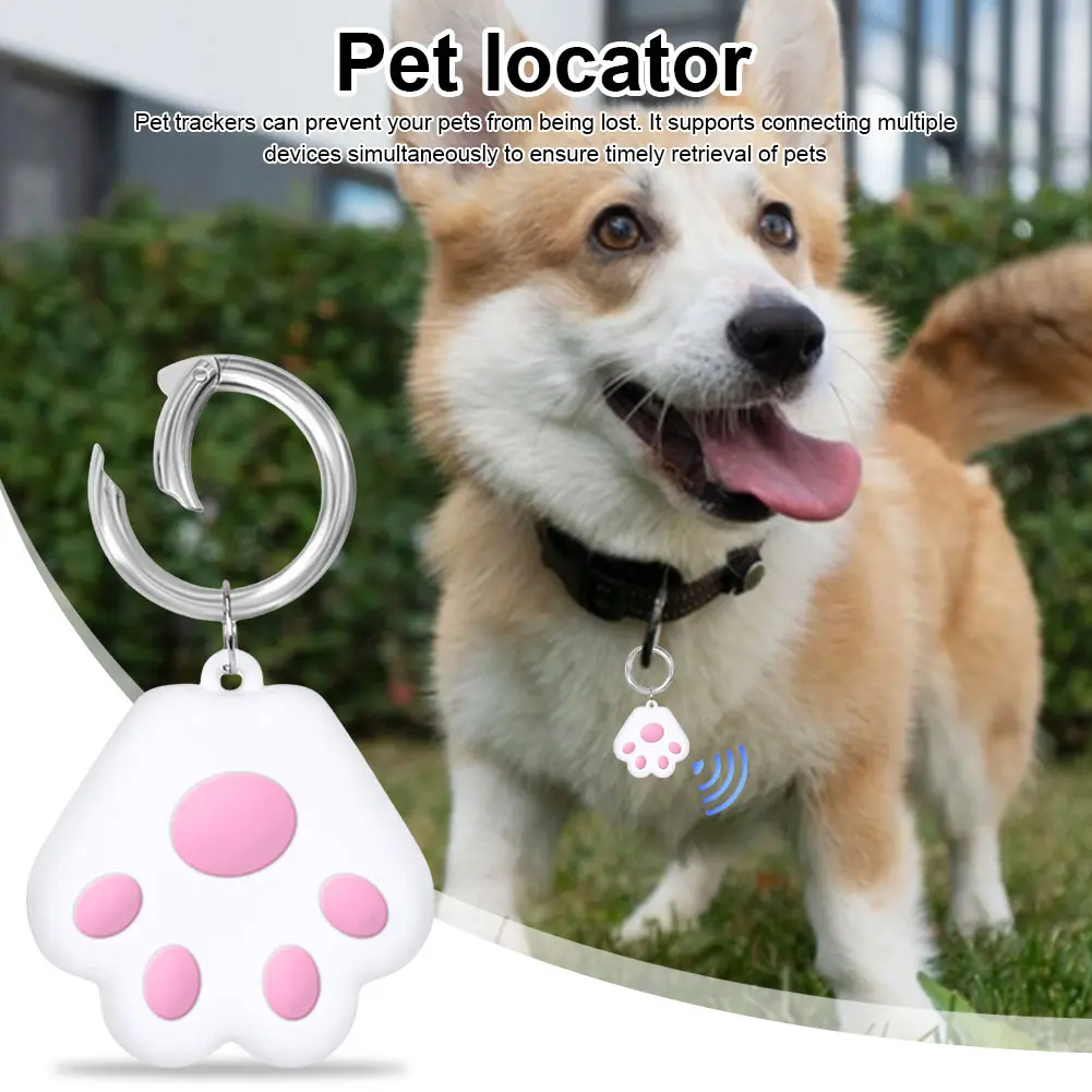 Pets Mini GPS Tracker Keychain Smart Anti Lost Tracking Device Anti-Lost Bluetooth-compatible Tag Item Tracker for IOS/ Android