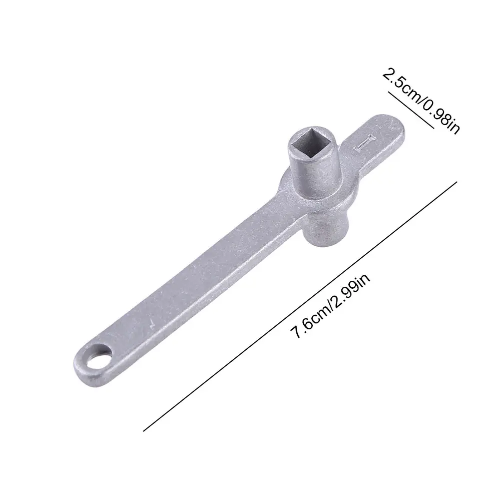 Radiator Vent Key 304 Stainless Steel 5mm Hole Core Metal Plumbing Bleed Wrench Portable Heating Cross Keys Wrench Repair Tools