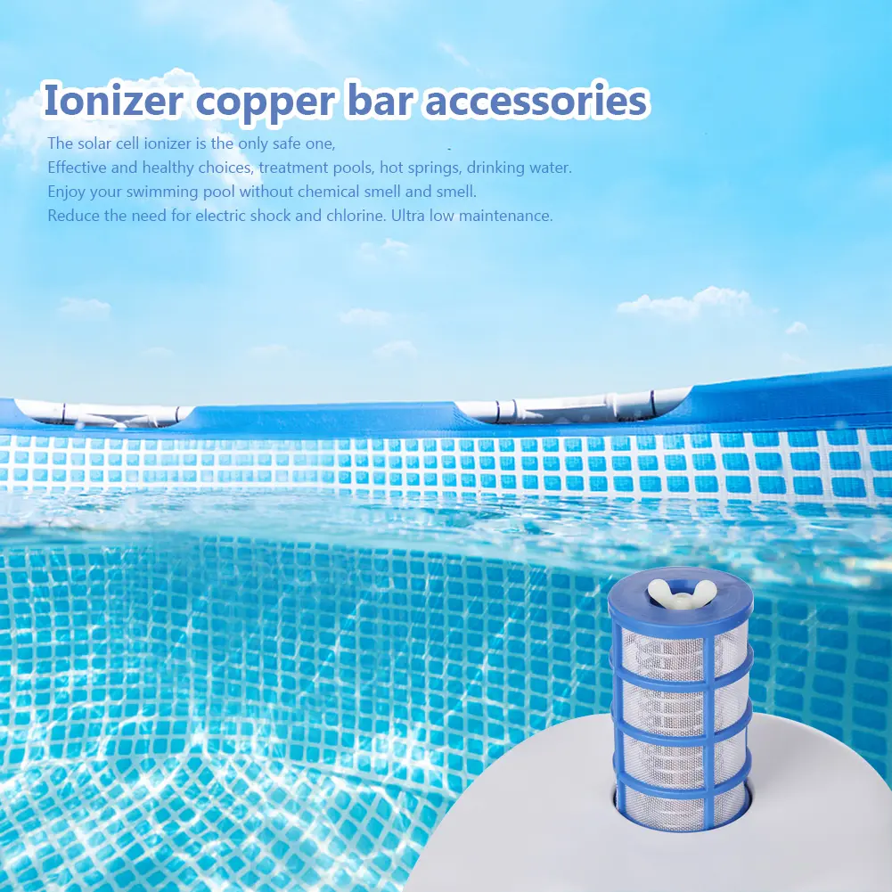 Portable Swimming Pool Ionizer Copper Rod No Chemical Smell Universal Solar Ionizer Copper Rod Safety for Swimming Pool Supplies