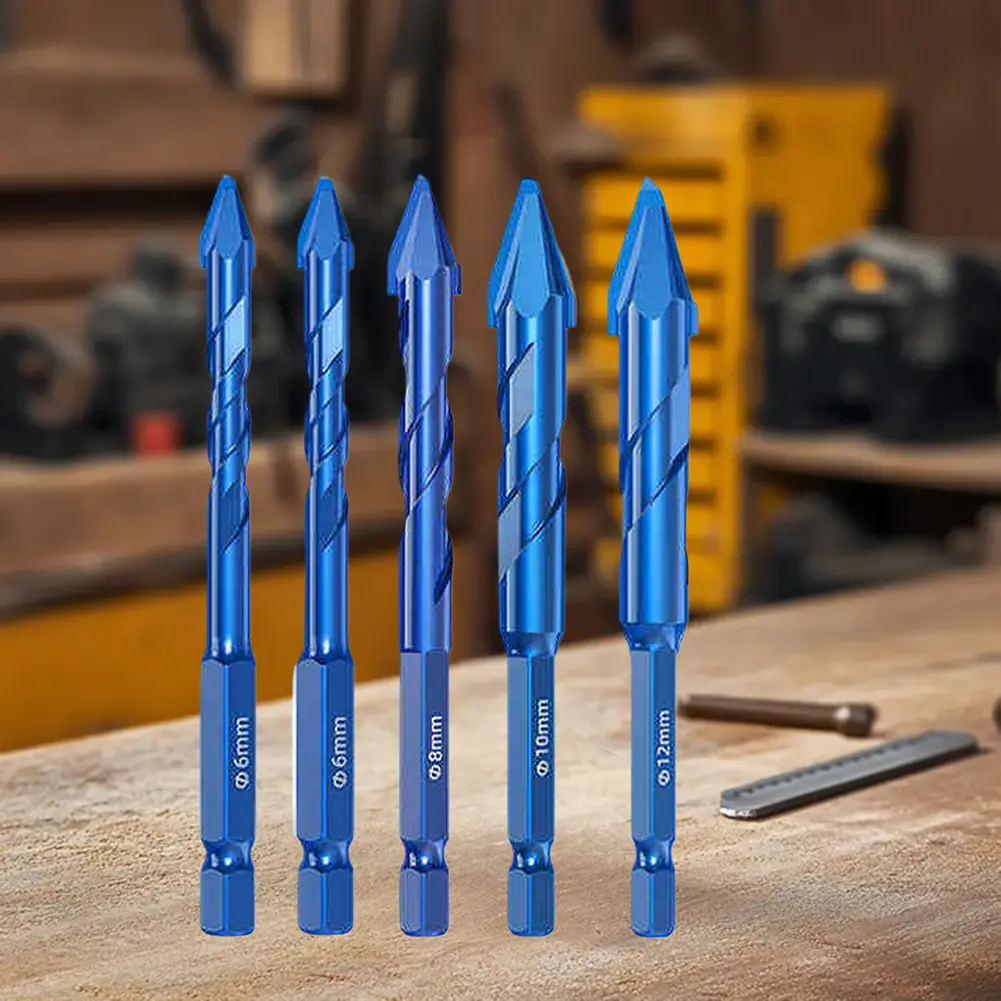 Eccentric Twist Drill Bit 6/8/10/12mm Oblique Head Eccentric Drill Bit High Strength Eccentric Drill Bit for Cement Granite