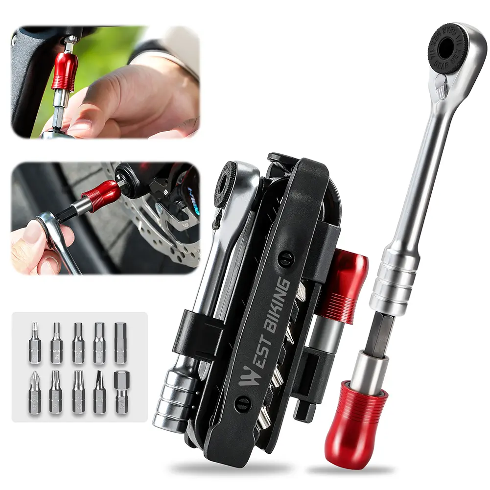 Ratchet Wrench Multi Function Repair Tools Set Multifunctional Ratchet Wrench Tool Set Cycling Accessories