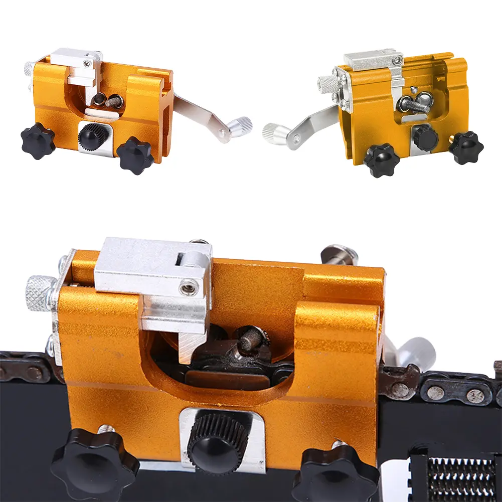 Portable Chainsaw Sharpener Jig Multi-Purpose Chain Saw Drill Grinder Wear Resist Chainsaw Sharpener Kit for Garden Power Tools