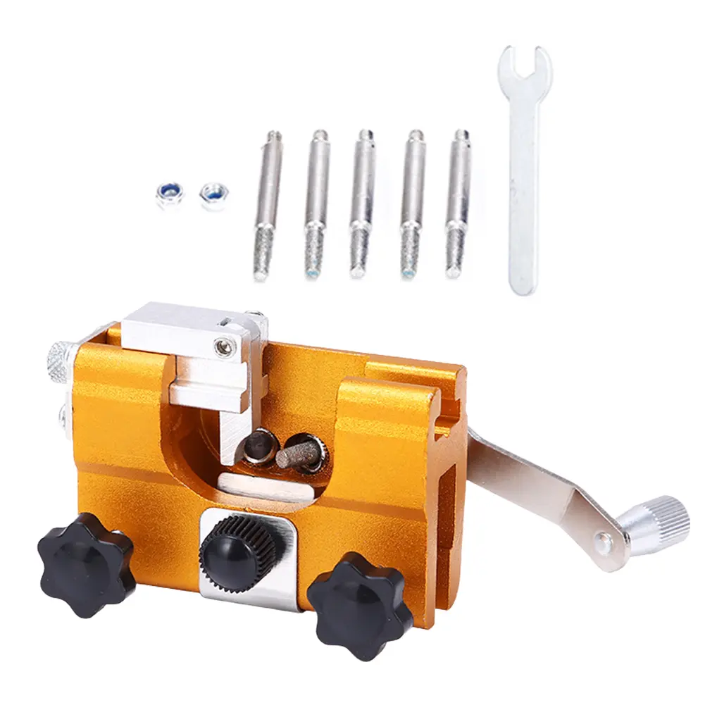 Portable Chainsaw Sharpener Jig Multi-Purpose Chain Saw Drill Grinder Wear Resist Chainsaw Sharpener Kit for Garden Power Tools