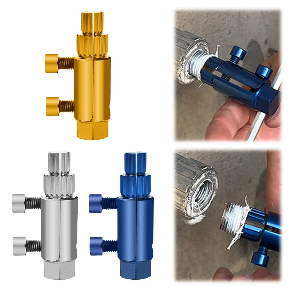 Broken Pipe Thread Extractor Thread Removal Tool Broken Valve Thread Extractor Broken Faucet Removal Tool for 1/2 3/4 Inch Pipe