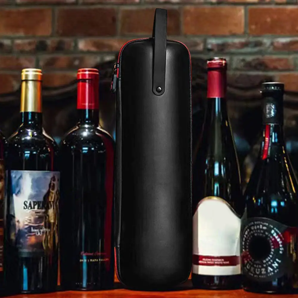 EVA Portable Wine Bag Shockproof Cooler Ice Bags Beer Cooling Bags Single Red Wine Gift Box for Party Travel Wine Travel Carrier
