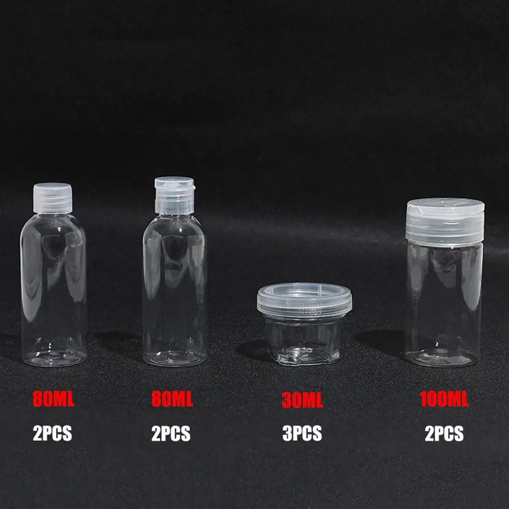 10Pcs/Set Portable Spice Container Set with Carry Bag BBQ Seasoning Bottle Set Salt Pepper Spice Shaker Jars for Camping Travel