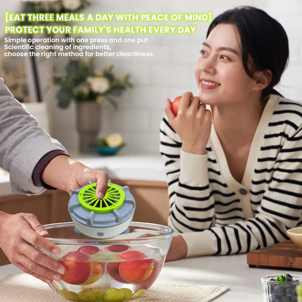 Portable Fruit Vegetable Washing Machine Fully Automatic Food Cleaner Machine Fruit Vegetable Cleaner Waterproof for Washing Fru