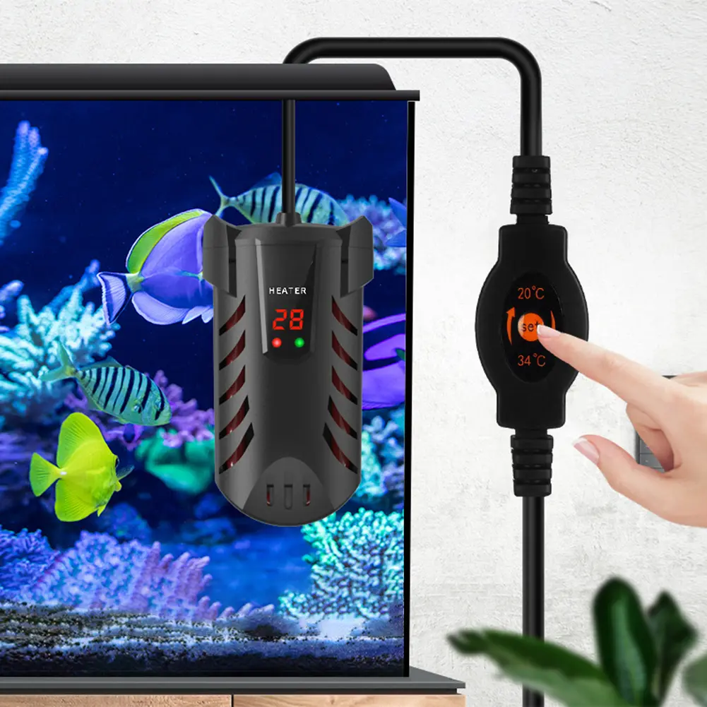 Submersible Fish Tank Heater Digital Display Fish Tank Thermostat Fish Tank Explosion-Proof Heating Rod Constant Temperature