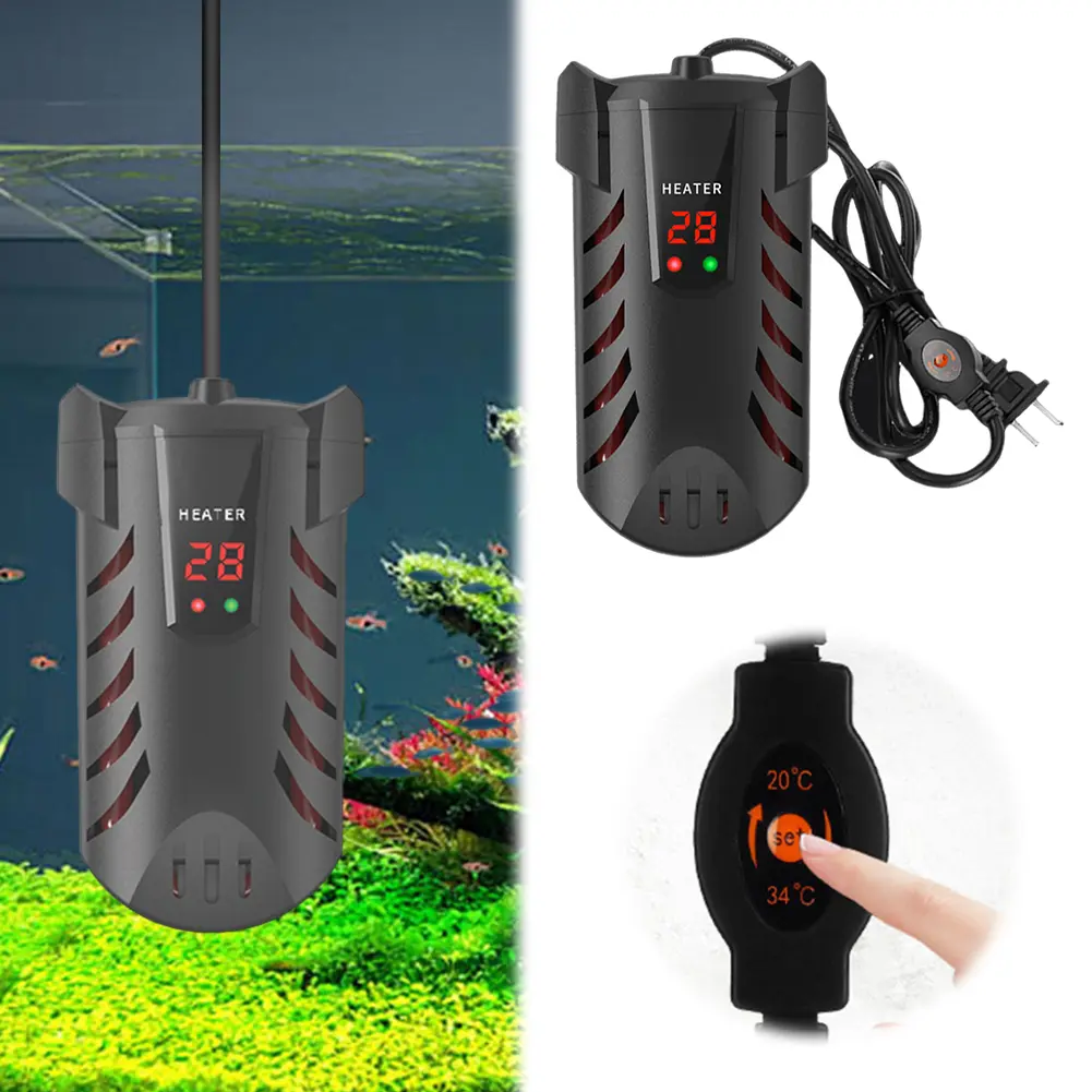 Submersible Fish Tank Heater Digital Display Fish Tank Thermostat Fish Tank Explosion-Proof Heating Rod Constant Temperature