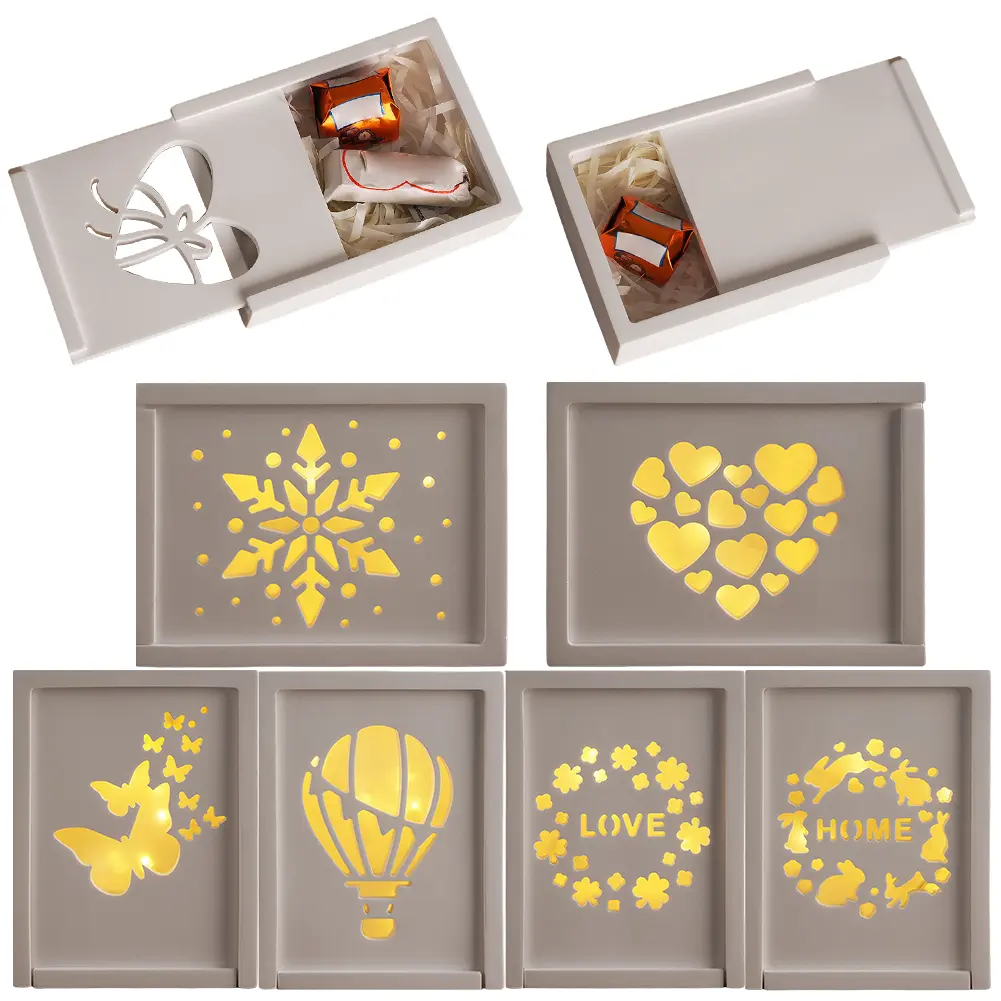 Silicone Storage Box Mould Hollow Out Storage Case Mold DIY Case Cement Mold Non Stick Rectangular Casting Mould for Home Decor