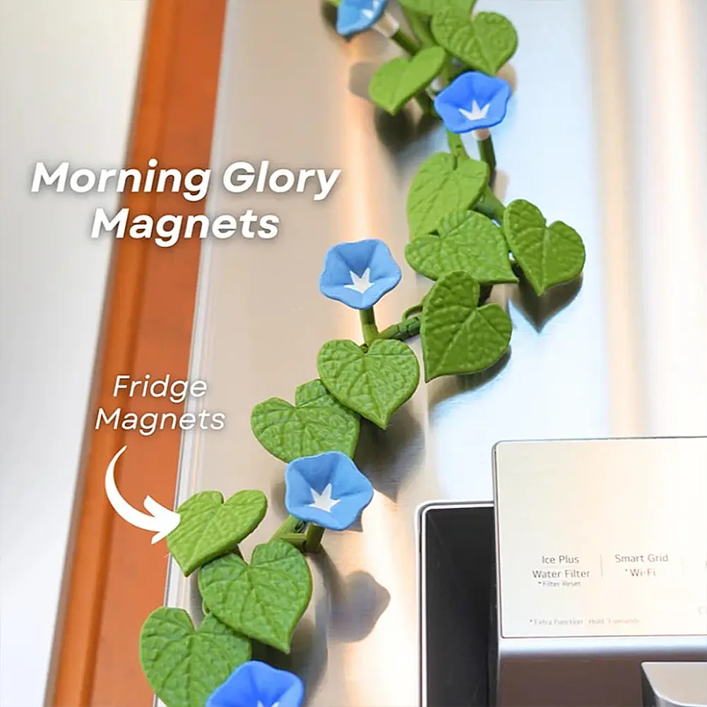 2025 NEW Morning Glory Magnet for Refrigerator Creative Home Decorative Magnet Ivy Fridge Magnet Refrigerator Sticker for Fridge
