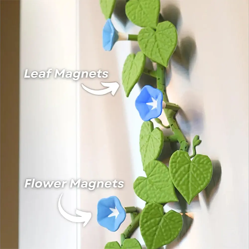2025 NEW Morning Glory Magnet for Refrigerator Creative Home Decorative Magnet Ivy Fridge Magnet Refrigerator Sticker for Fridge