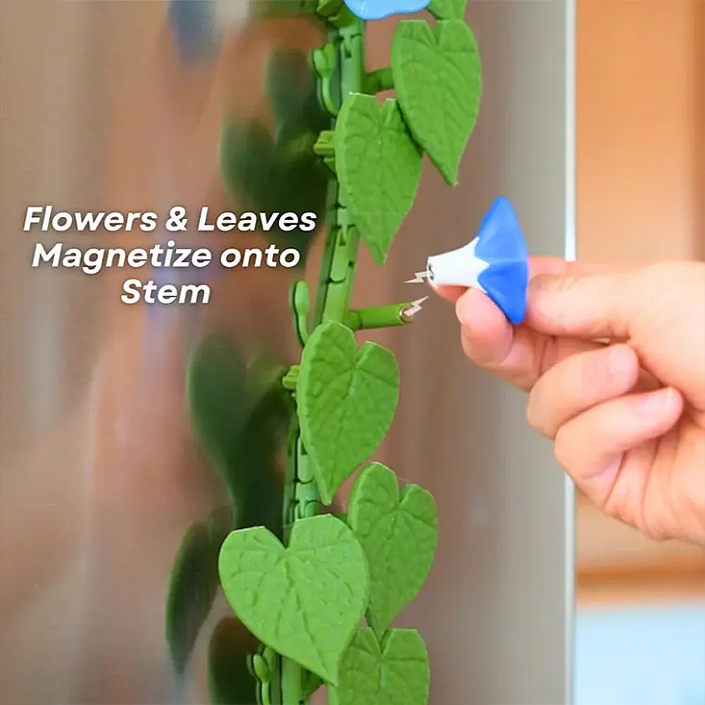 2025 NEW Morning Glory Magnet for Refrigerator Creative Home Decorative Magnet Ivy Fridge Magnet Refrigerator Sticker for Fridge