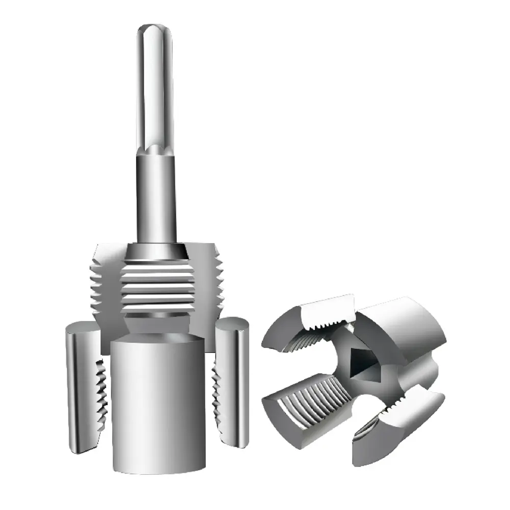 Integrated Pipe Thread Cutting Tool 1/2 3/4 Inch PVC Pipe Threader Pipe Threading Tool Electric Drill Compatible for Home Repair