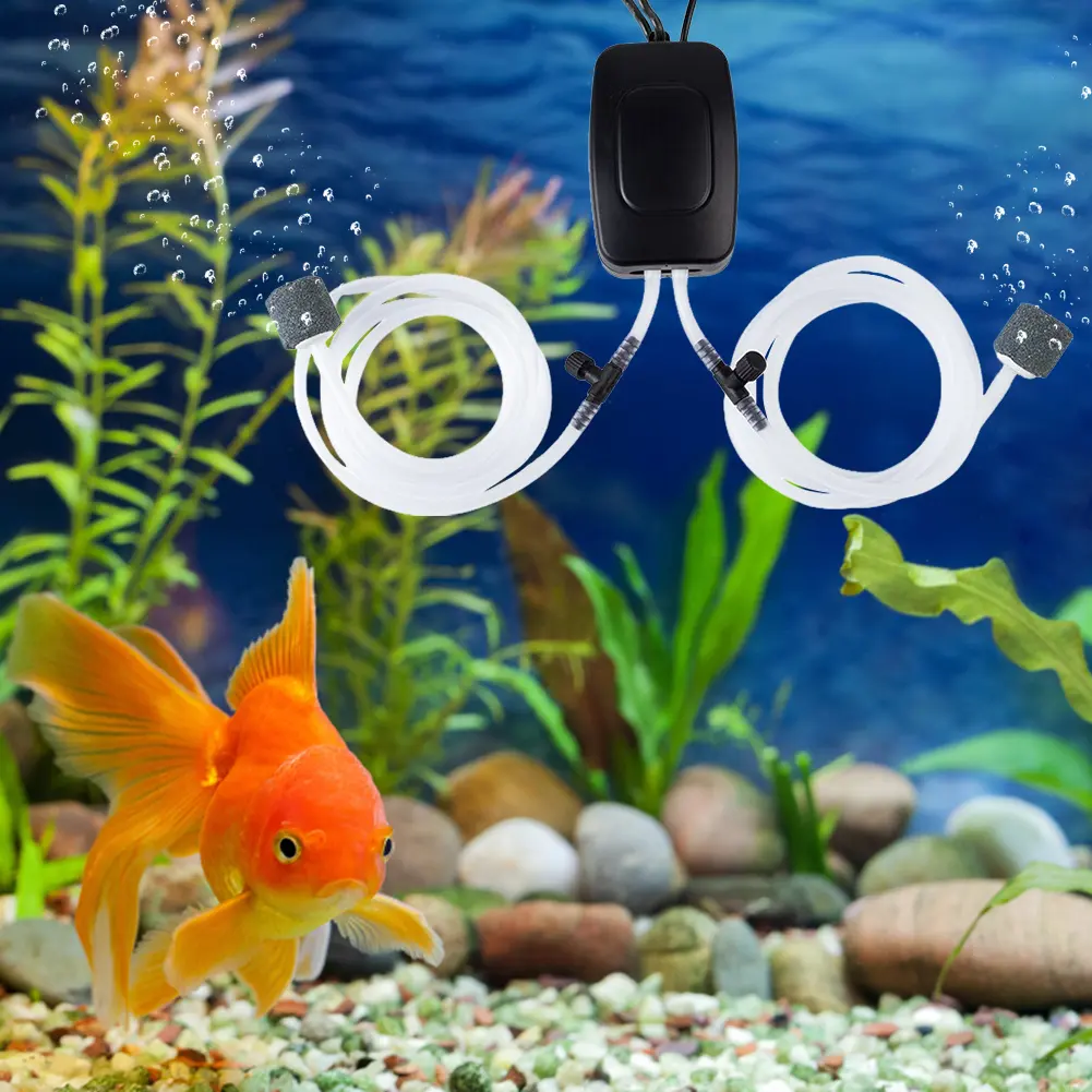 Fish Tank Oxygen Pump USB Aquarium Oxygen Air Pump Fish Tank Silent Air Compressor Aerator Portable Fish Tank Accessories