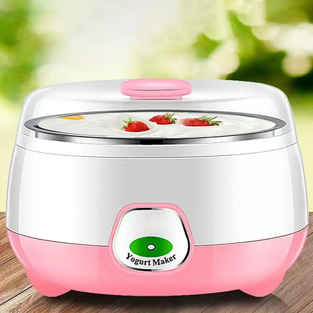 1L Greek Yogurt Maker Machine with Constant Temperature Control Yogurt Machine Electric Yogurt Maker for Homemade Yogurt Natto