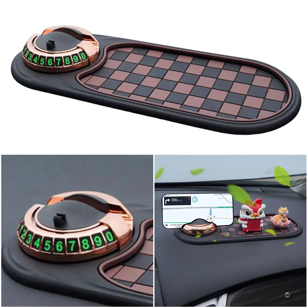 Multifunction Car Dash Mat Anti Slip Rug Dashboard Cell Phone Holder Silicone Dashboard Car Pad Mat for Car