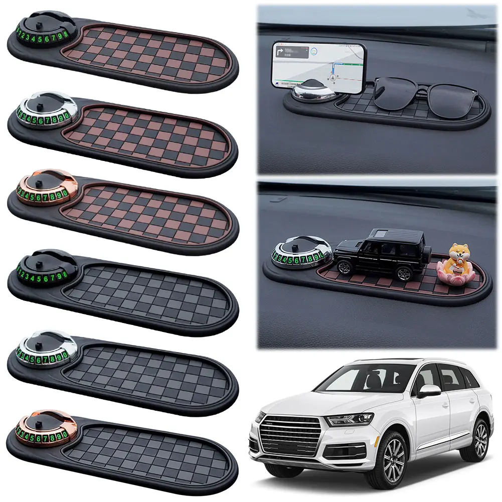 Multifunction Car Dash Mat Anti Slip Rug Dashboard Cell Phone Holder Silicone Dashboard Car Pad Mat for Car