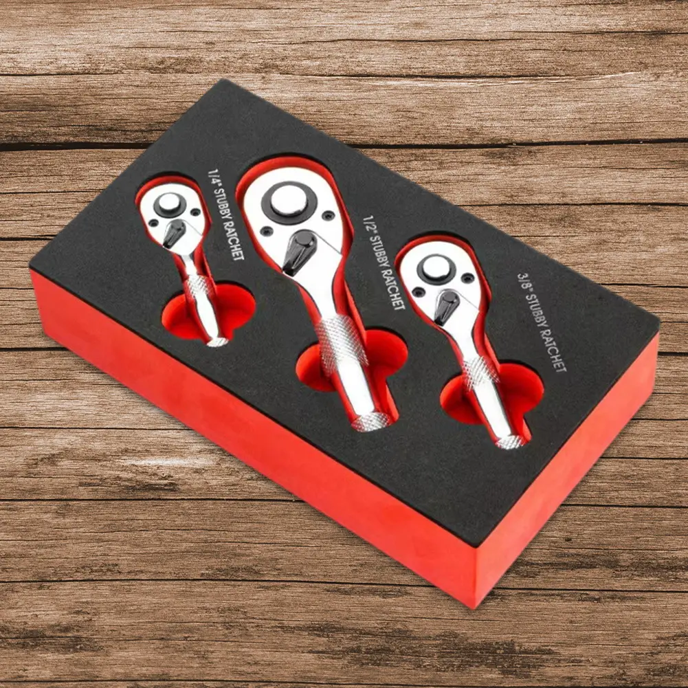 72 Teeth Quick Socket Mini Small Ratchet 1/4 3/8 1/2inch Mini Ratchet Handle Two-way Horns Short Handle Repair Tool