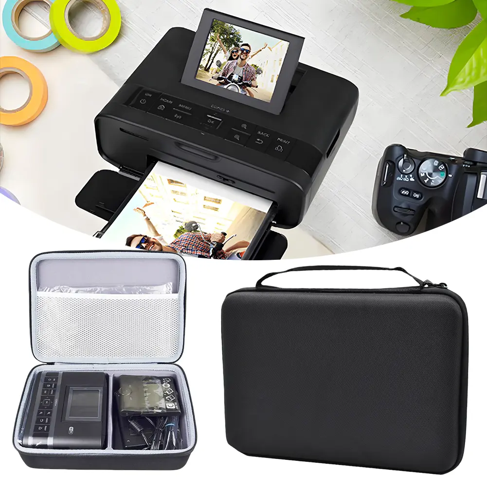 EVA Hard Storage Case Wireless Compact Color Photo Printer Shockproof Hard Travel Case for Canon Selphy CP1500 CP1300 CP1200