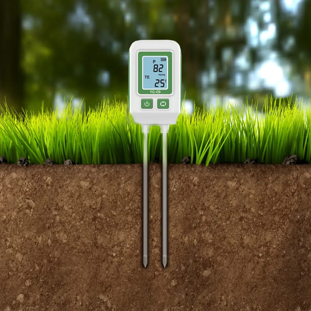 Soil NPK Analyser Meter 0-1999mg/kg Dual Needle Nitrogen Phosphorus Potassium Detector Fertility Tester for Garden Farm