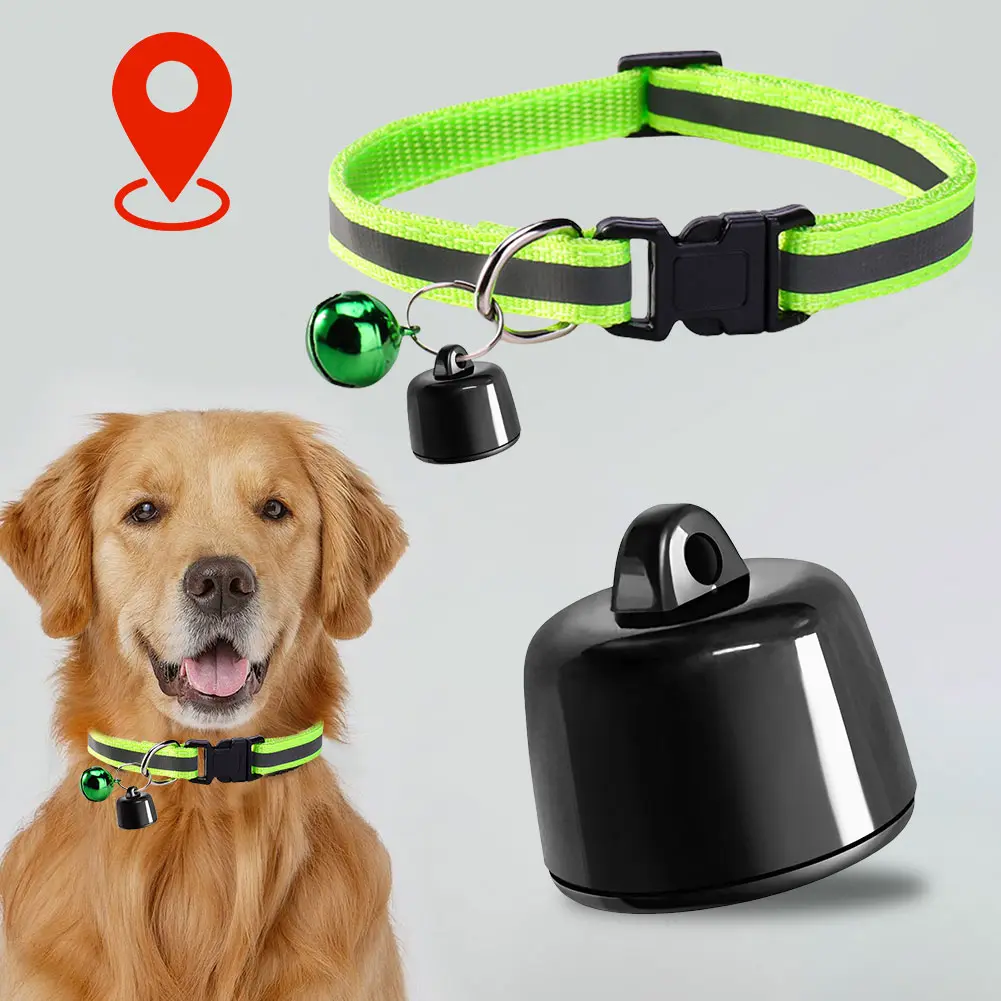 Pet Mini GPS Tracker Anti-Lost Smart Dog Tracker with Adjustable Collar Cat Locator Global Real-Time Tracking for Dogs and Cats
