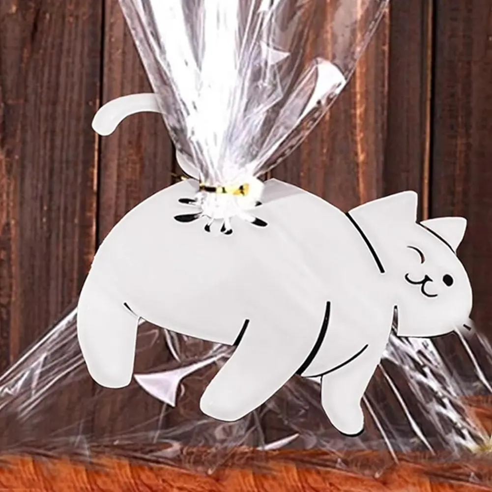 Cat Shaped Snack Bag Clips Novelty Kitchen Gadget Funny 3D Printed Bag Holder Cat Butt Food Package Clamp for Food Storage