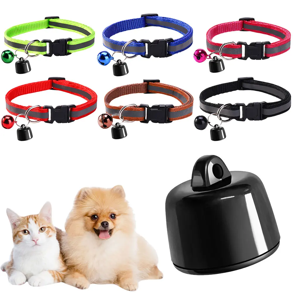 Pet Mini GPS Tracker Anti-Lost Smart Dog Tracker with Adjustable Collar Cat Locator Global Real-Time Tracking for Dogs and Cats